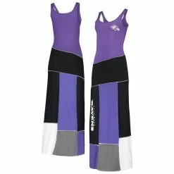 Hot Sale π Women's Refried Apparel Purple Baltimore Ravens Tri-Blend Sleeveless Maxi π Dress π