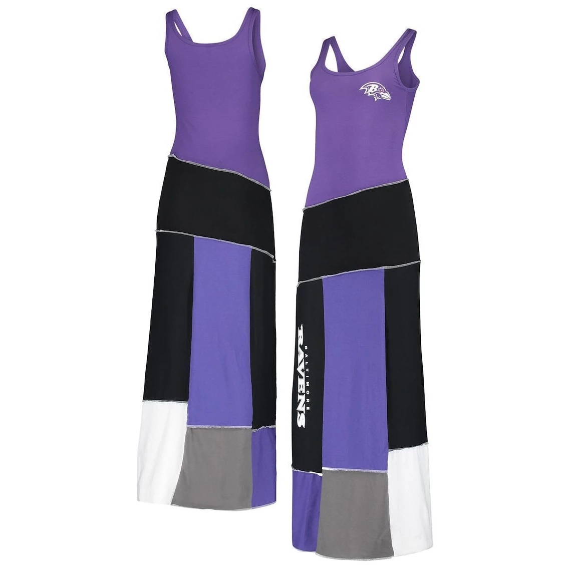 Hot Sale π Women's Refried Apparel Purple Baltimore Ravens Tri-Blend Sleeveless Maxi π Dress π