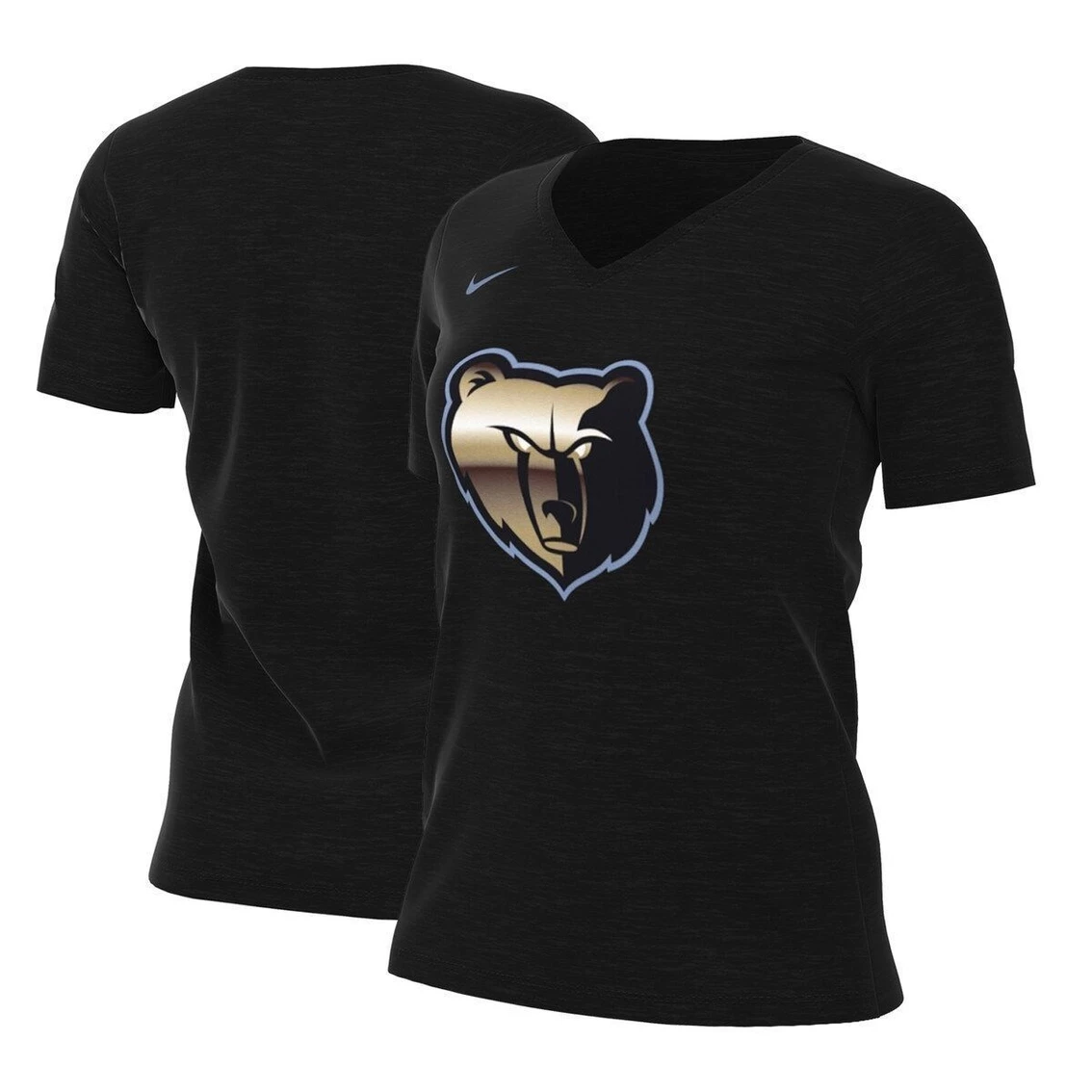 Best Sale π Women's Nike Black Memphis Grizzlies 2022/23 City Edition Essential V-Neck T-Shirt β - Image 2
