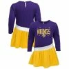 Cheap 🛒 Outerstuff 👧 Girls Infant Purple/Gold Minnesota Vikings Heart To Heart Jersey Tri-Blend 👗 Dress 🌟