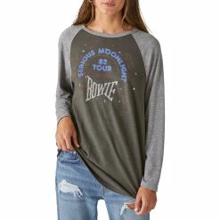 Cheap 💯 Lucky Brand David Bowie Classic Raglan Tee 🔥