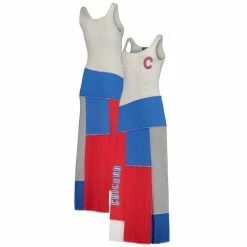 Cheap β¨ Women's Refried Apparel Heather Gray/Royal Chicago Cubs Sustainable Scoop Neck Maxi π Dress π