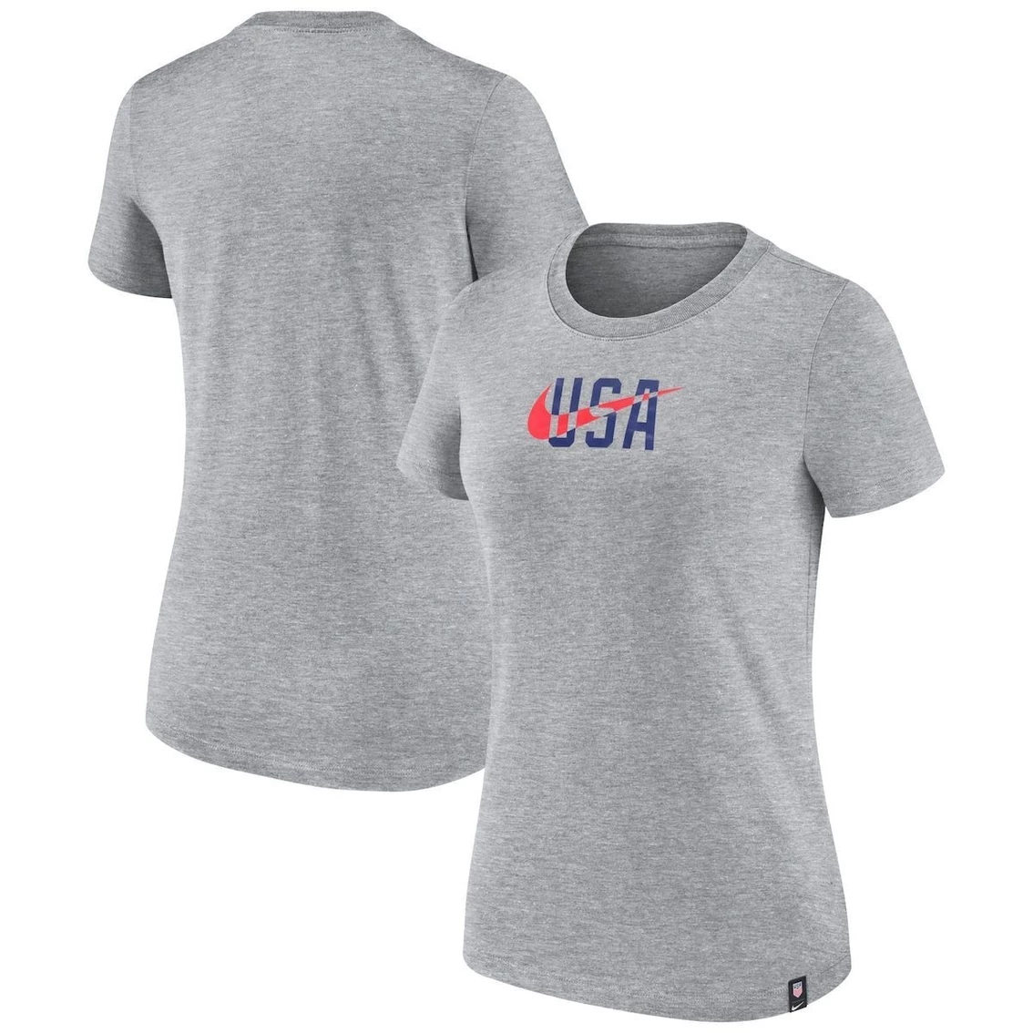 Best reviews of π Women's Nike Heather Gray USMNT Club Swoosh T-Shirt π